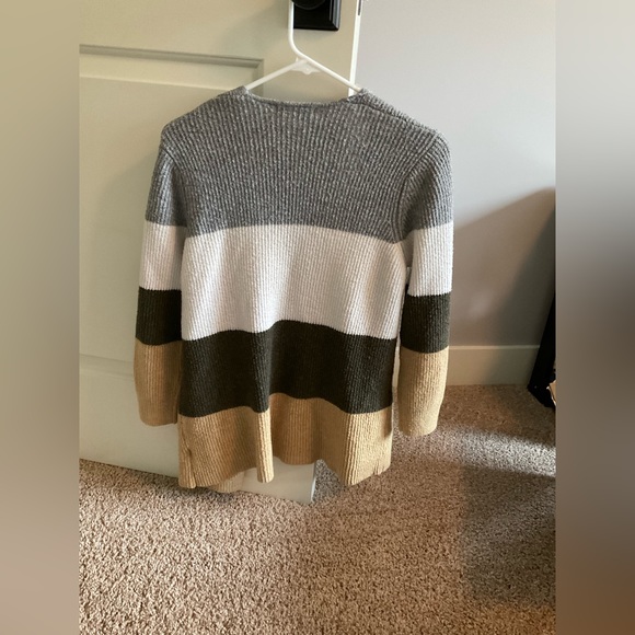 Pink Clover Color-block stripe cardigan size small - Picture 4 of 7